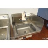 John Boos wall-mount stainless steel hand sink