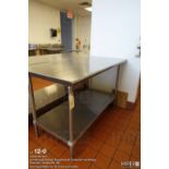 Stainless steel work table 30" x 60"