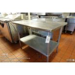 Stainless steel work table - NSF