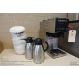 Bloomfield coffee pot, (2) carafes