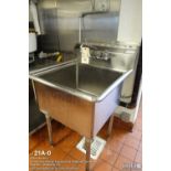 John Boos free standing stainless sink