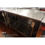 Stainless steel work table 30" x 48"