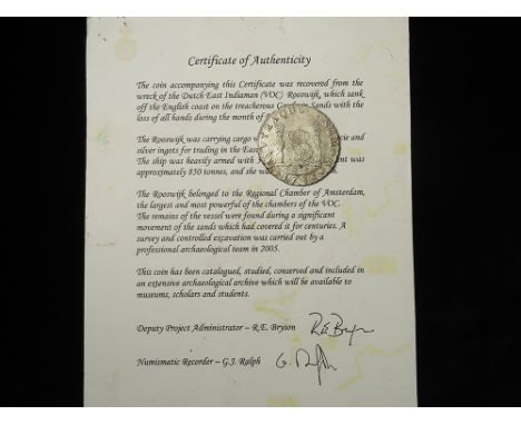 Shipwreck Piece: Spanish Mexico silver 'Pillar Dollar' 8 Reales 1736 Mo MF, saltwater corroded, 23.06g. VF in places, with a 