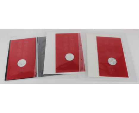 GB Royal Mint / Royal Mail coin covers (3): Chinese Lunar Calendar 1oz pure silver proof crowns: Year of the Horse 2014, Year