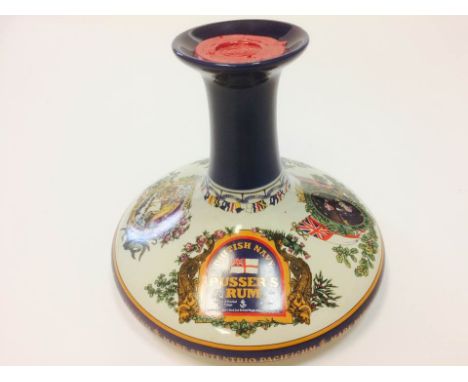PUSSER'S RUM ADMIRAL LORD NELSON SHIPS DECANTER
Navy Rum. Product of Trinidad & Tobago. 
1L, 42% volume, in porcelain decante