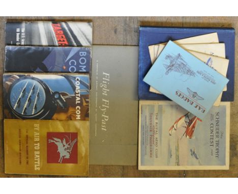 A Schneider Trophy Contest official programme (1929), 72pp with achievements, illustrations, photographs, diagrams, completed
