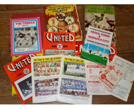 Assorted football programmes and ephemera, including non-league programmes, and the American International Soccer League Tour