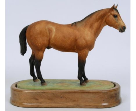 A Royal Worcester American Quarter Horse, RW3733, with base  