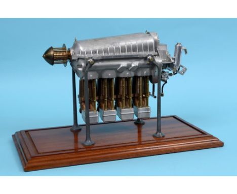 A de Havilland exhibition standard scale model of a Gipsy four cylinder aero-engine, constructed of aluminium, copper, brass 