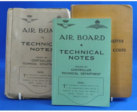 A Royal Flying Corps technical notes, comprising a general Aviation manual with details of Beardmore, Gnome, Renault, Curtiss
