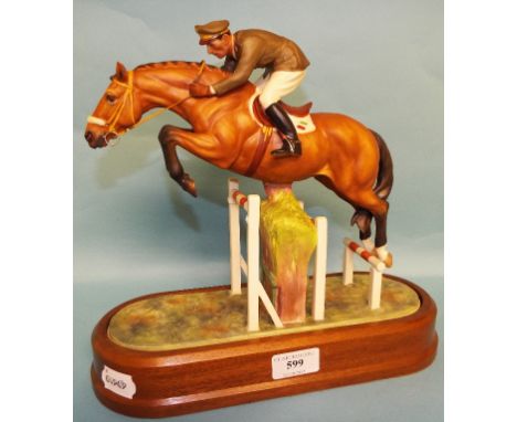 A Royal Worcester limited edition figure, Merano and Captain Raimondo d'Inzeo, 491/500, RW3745, boxed with certificate