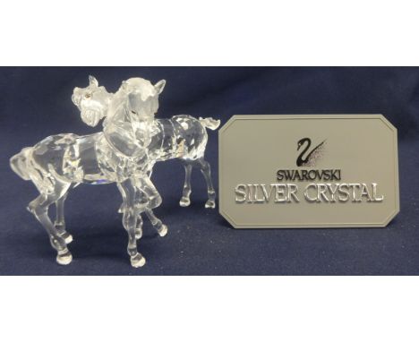 Swarovski Crystal playing Horses.