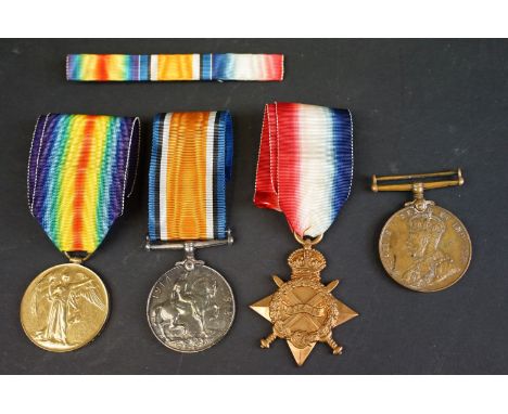 A British full size World War One / WW1 medal trio to include the Great War of Civilisation Victory Medal, the 1914-1918 Brit