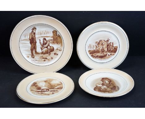 A collection of World War One / First World War Grimwades 'Bruce Bairnsfather' plates of various designs and sizes. 