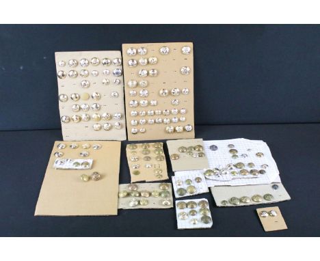 A collection of mainly Staybrite British military buttons to include the Ulster Defence Regiment, Royal Army Medical Corps an