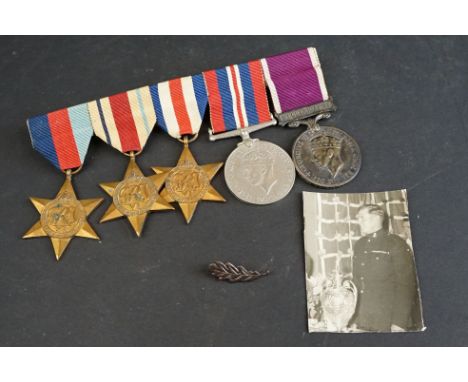 A British full size World War Two / WW2 medal group to include the 1939-45 British War Medal, the 1939-1945 Star Medal, the A