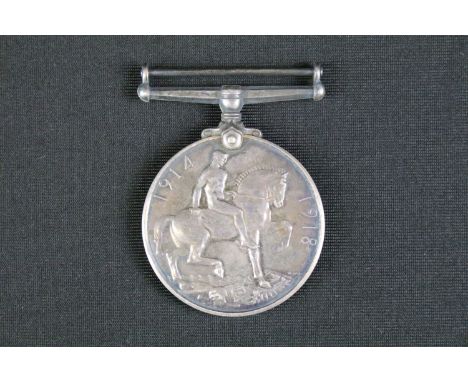 A World War One / WW1 British full size 1914-1918 British War Medal, correctly named and issued to 10289 PTE. G.R. JEFFREY of