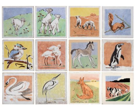 Mary (Polly) R Brace at Dunsmore Tiles (operated c.1925-1964) (2 Hillsleigh Road, Campden Hill, London, W8) A Group of Twenty