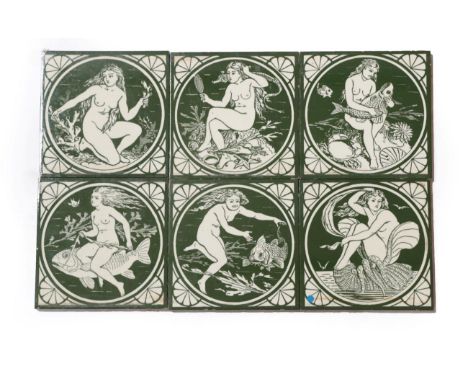 Part 1 from the Taggart Tile Museum formerly at Great Staughton, Cambridgeshire.John Moyr Smith (1839-1912) for Minton China 