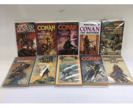 Ten first Conan books including first edition paperbacks.