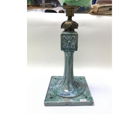 An unusual Meran Isle-Adam ceramic lamp.