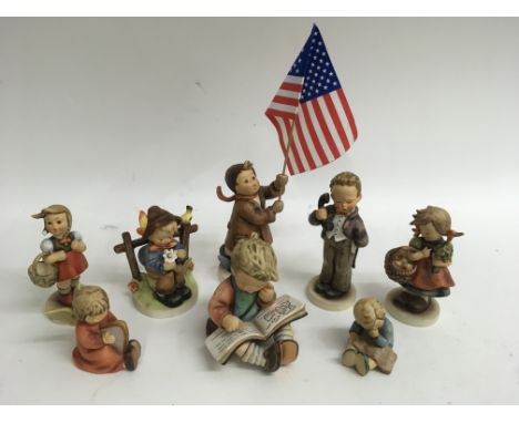 Eight Goebel child figures