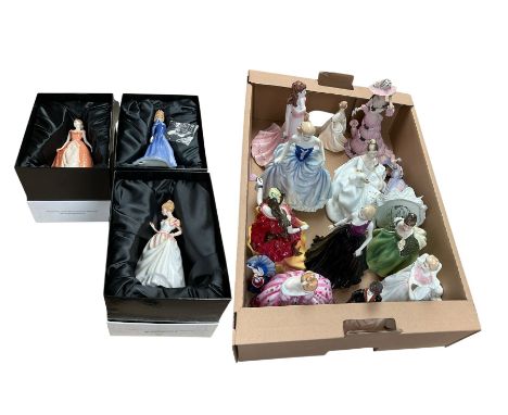 Collection of Royal Doulton, Coalport and Royal Worcester, including Summers Dream HN4660, Royal Worcester Zara, Coalport Mar
