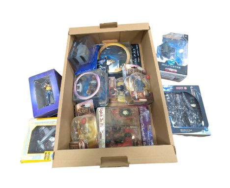 Vivid toys Lord of the Rings figures, together with a collection of other toys models/figures, all boxed/carded