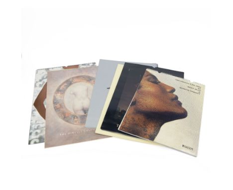 Six Pirelli calendars, comprising 1992, 1991, 1993, 2006, 1990 and 1989
