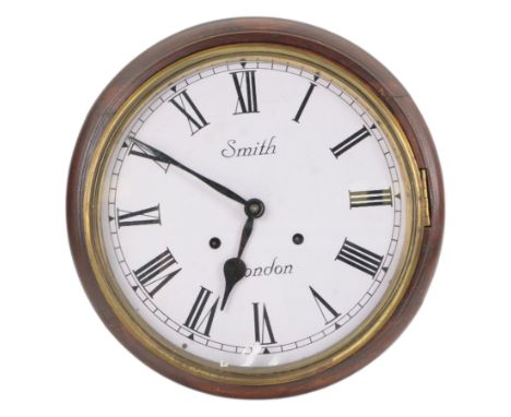 12” two train spring driven wall clock striking the hours on a bell.