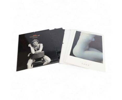 Six Pirelli calendars, comprising 1995, 1996, 1988, 1987, 2001, 2000 