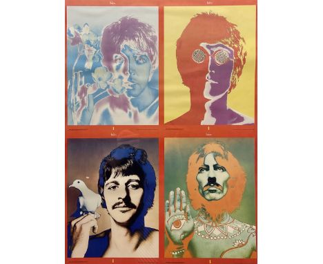 After Richard Avedon (American 1923-2004): The Beatles Headshots, poster pub. 2002, 63cm x 44cm 