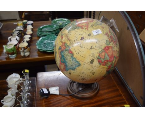 A World Globe lamp 