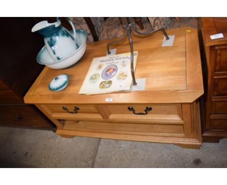 A light oak tv stand