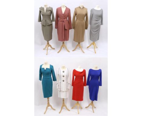 Group of Ladies Assorted Designer Clothing, comprising a circa 1990s Tomasz Starzewski white two piece, comprising sleeveless