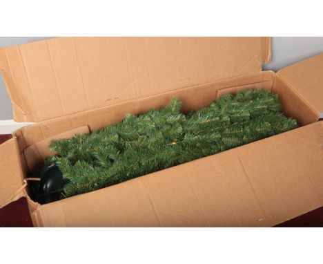 A vintage large Christmas tree. (boxed)  