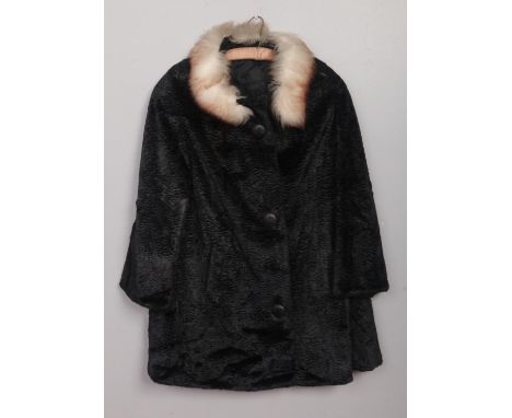 A vintage faux fur coat.  