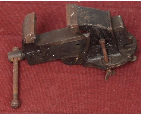 A Record bench vice.  