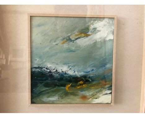 Janette Kerr RSA RWA (Contemporary) - Four oil on canvas board landscape studies, two signed with titles 'High Places' (2002)