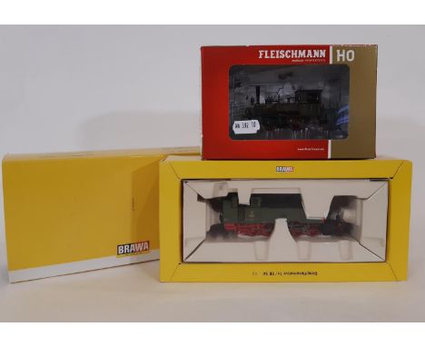 2 HO gauge boxed locomotives comprising Fleischmann  0-6-0T of the Royal Bavarian State Railway and a 0-10-0 steam locomotive