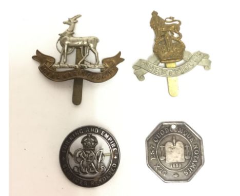 WW1 British Silver War badge number 231741 for 3259 Pte John Thomas Nicholls,5th Bn Royal Warwickshire Regiment along with hi