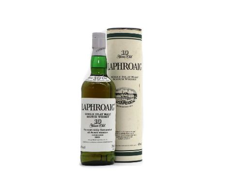 Laphroaig, Single Islay Malt Scotch Whisky, 10 years old, 1990s bottling, 40% volume, 70cl (1, boxed)