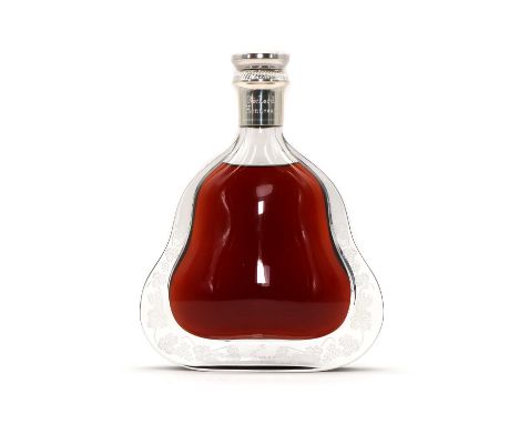 Richard Hennessy Cognac, in a crystal decanter engraved with fruiting vines, original presentation box, with stopper and cert