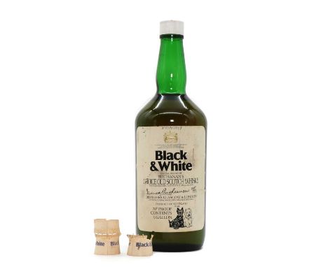 Black &amp; White, Buchanan's Choice Old Scotch Whisky, numbered 77/606, 70 proof, (1, half gallon)