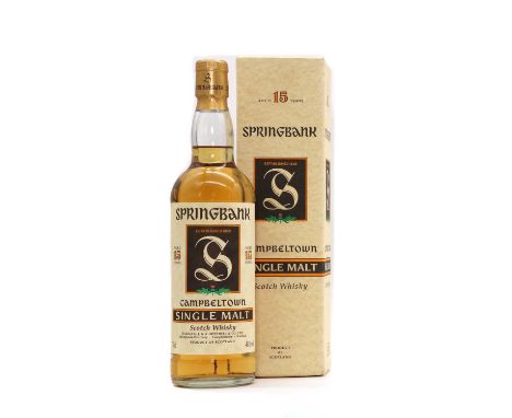 Springbank, Campbeltown Single Malt, Scotch Whisky, 15 years old, 46% volume, 70cl. (1, boxed)