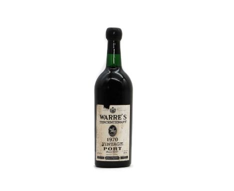 Warres Tercentenary, Vintage Port, 1970 (1)LN.Some soiling and scrapes to label.
