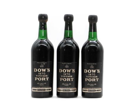 Dows, Vintage Port, 1970 (3)

Two HS, one LN.
Some light soiling to labels.
