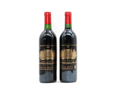 Chateau Palmer, Margaux, 1989 (2)Light scuffs and scrapes to capsules.Light scrapes to labels.Both bottles LN.