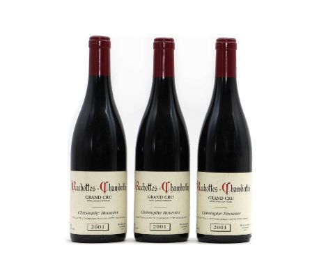 Ruchottes-Chambertin, Grand Cru, Christophe Roumier,. 2001 (3)Very minor rubbing to all capsules.Light bin soiling and scuffs