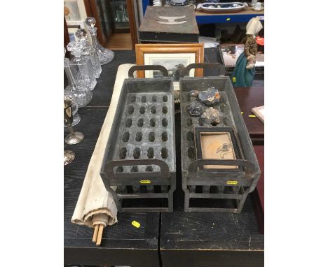 Two vintage ice cream/ice lolly moulds and sundries